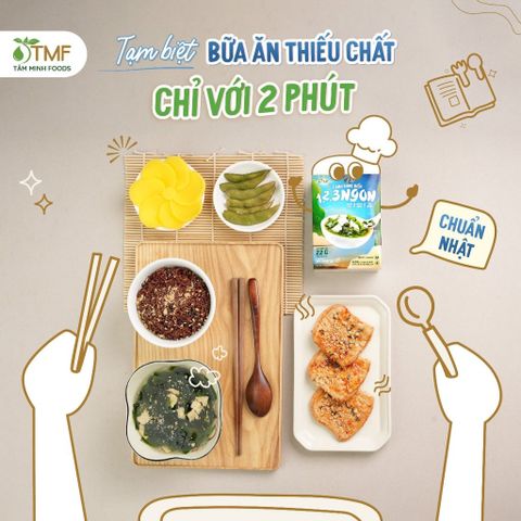 Canh rong biển ăn liền hộp 10 gói x 5.5g không bột ngọt nấu canh cho bé TÂM MINH FOODS 793828