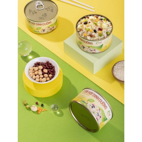 [Quà tặng] Cơm hạt dinh dưỡng mix các loại đậu và hạt ăn liền tiện lợi 160g TÂM MINH FOODS