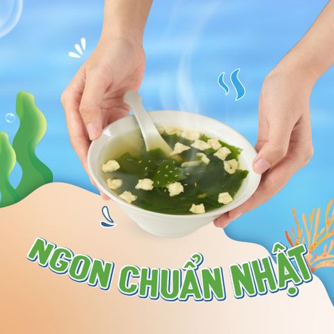 2 gói canh rong biển ăn liền nấu canh không bột ngọt cho bé TÂM MINH FOODS