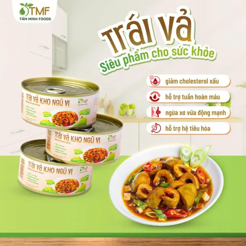 Trái vả kho ngũ vị dinh dưỡng hộp ăn liền tiện lợi không chất bảo quản 140g Tâm Minh Foods