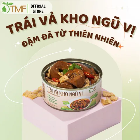 Trái vả kho ngũ vị dinh dưỡng hộp ăn liền tiện lợi không chất bảo quản 140g Tâm Minh Foods
