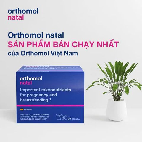 (Đức) Orthomol Natal Vitamin Bầu Cao Cấp Chính Hãng Bổ Sung Vitamin, Khoáng Chất, DHA, Lợi Khuẩn Cho Phụ Nữ Mang Thai Và Sau Sinh