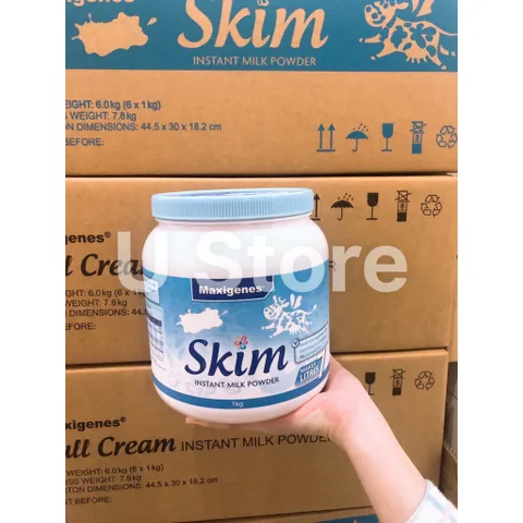 [Bay air] Sữa Bột Tách Béo Maxigenes Skim