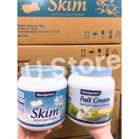 [Bay air] Sữa Bột Tách Béo Maxigenes Skim