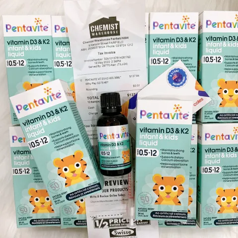 Siro Bổ Sung D3- K2 - Pentavite Vitamin D3 & K2 30ml