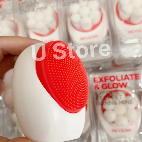 Dụng Cụ Rửa Mặt 2 Trong 1 Revlon Exfoliate & Glow Double Brush Cleansing