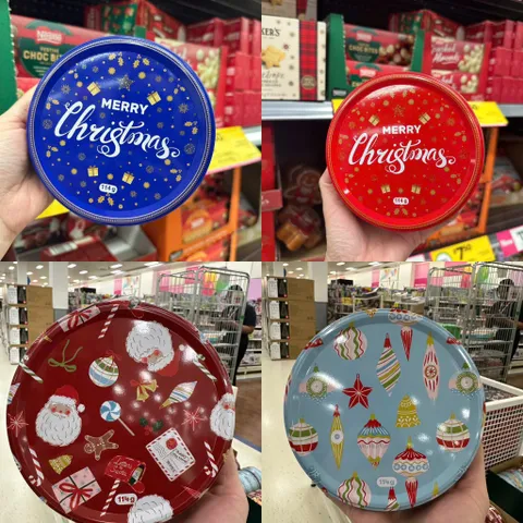 [Mẫu mới 2025] Bánh quy bơ giòn tan, cookies dịp Noel - Giáng Sinh Christmas Biscuit Tin 114g quà tặng