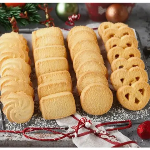 [Mẫu mới 2025] Bánh quy bơ giòn tan, cookies dịp Noel - Giáng Sinh Christmas Biscuit Tin 114g quà tặng