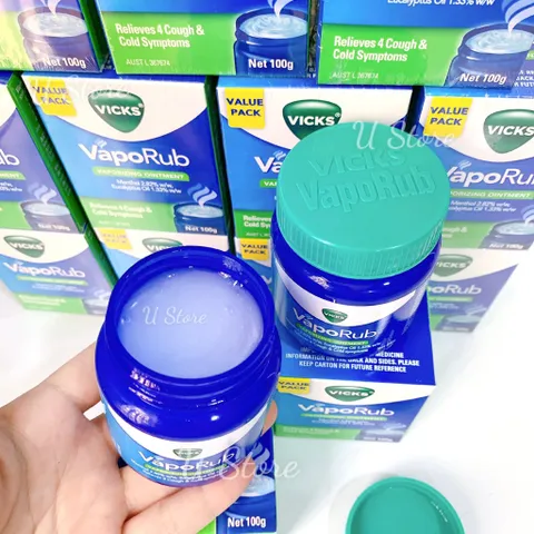 [Costco Úc] Dầu Bôi Ấm Ngực Vicks Giảm Ho Vaporub vaporizing ointment 100g