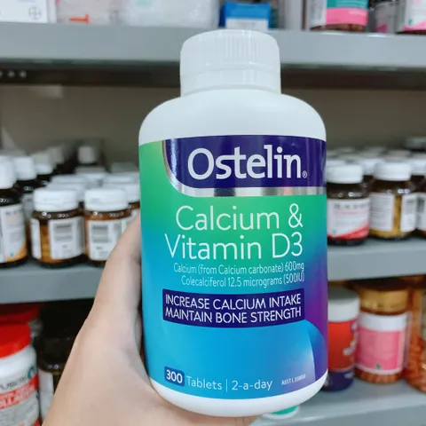 Viên Uống Bổ Sung Canxi và Vitamin D3 Ostelin Calcium & Vitamin D3