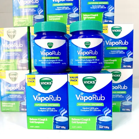 [Costco Úc] Dầu Bôi Ấm Ngực Vicks Giảm Ho Vaporub vaporizing ointment 100g