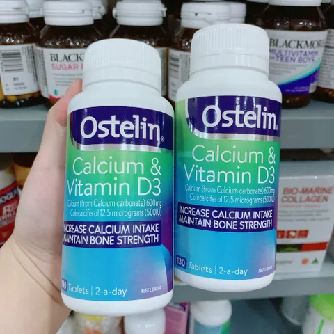 Viên Uống Bổ Sung Canxi và Vitamin D3 Ostelin Calcium & Vitamin D3