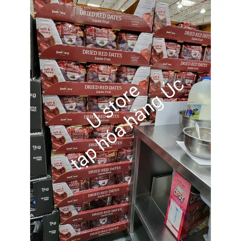 {Úc}Táo Đỏ Sấy Khô - Snak Yard Dried red dates Jujube fruit soft and chewy