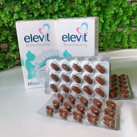 Bổ sung vitamin phụ nữ sau sinh và cho con bú Elevit Breastfeeding 60v