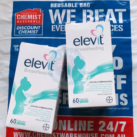 Bổ sung vitamin phụ nữ sau sinh và cho con bú Elevit Breastfeeding 60v