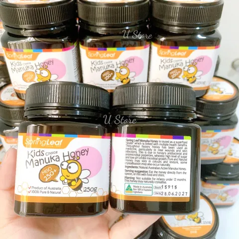 [Mật ong em bé có chỉ số mgo 250+] Mật ong em bé Springleaf Manuka Honey kids choice