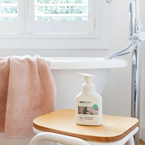 (An toàn cho bé sơ sinh) tắm gội 2 trong 1 Ecostore tạo bọt, dịu nhẹ, dưỡng ẩm foaming body