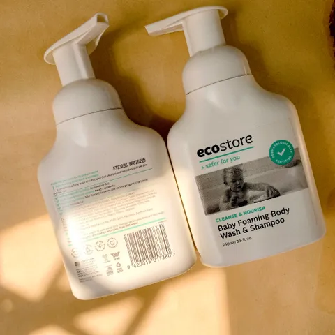 (An toàn cho bé sơ sinh) tắm gội 2 trong 1 Ecostore tạo bọt, dịu nhẹ, dưỡng ẩm foaming body