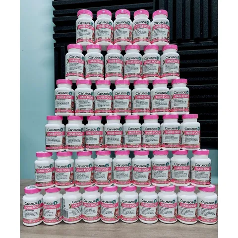 Viên uống dưỡng tóc, hỗ trợ mọc tóc dành cho nam và nữ Caruso's Hair Food 60 viên