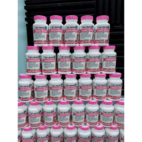 Viên uống dưỡng tóc, hỗ trợ mọc tóc dành cho nam và nữ Caruso's Hair Food 60 viên