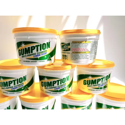 Bột tẩy rửa đa năng nhanh chóng, tức thì - Gumption, phù hợp cho nhiều bề mặt như gạch, gỗ, nhựa,..