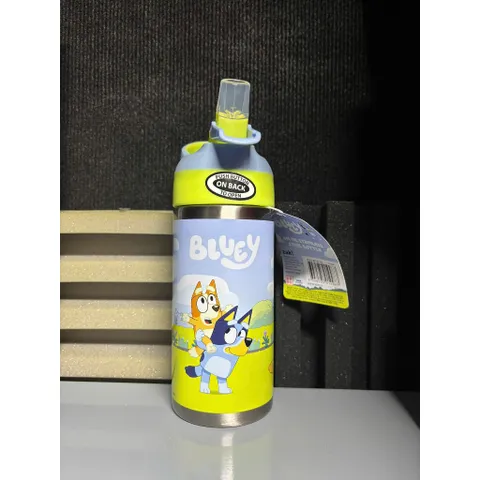 Bình nước cho bé từ 3 tuổi - Bluey của Zak Designs, lớp cách nhiệt giữ nước lạnh trong vài giờ, dung tích 414ml