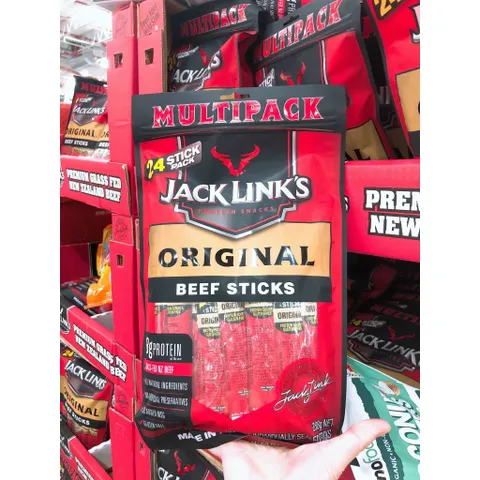 [Khô bò que tiện lợi - Úc] Jack Link’s Original Beef Sticks - giàu Protein và dưỡng chất, vị nguyên bản