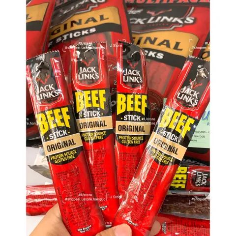 [Khô bò que tiện lợi - Úc] Jack Link’s Original Beef Sticks - giàu Protein và dưỡng chất, vị nguyên bản
