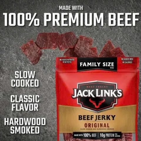 [Khô bò que tiện lợi - Úc] Jack Link’s Original Beef Sticks - giàu Protein và dưỡng chất, vị nguyên bản