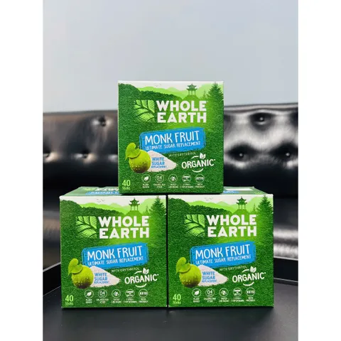 Đường Ăn Kiêng Hữu Cơ Chiết Xuất Từ Quả La Hán Kết Hợp Erythritol - Whole Earth Monk Fruit