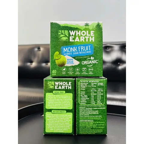Đường Ăn Kiêng Hữu Cơ Chiết Xuất Từ Quả La Hán Kết Hợp Erythritol - Whole Earth Monk Fruit