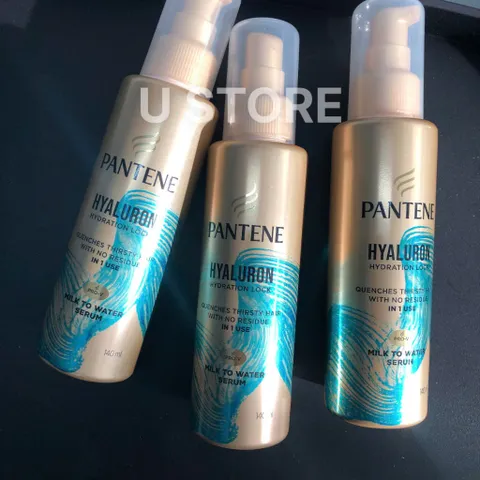 Serum dưỡng ẩm tóc dạng sữa nước Pantene Miracles Hyaluron Hydration Lock Milk to Water 140ml