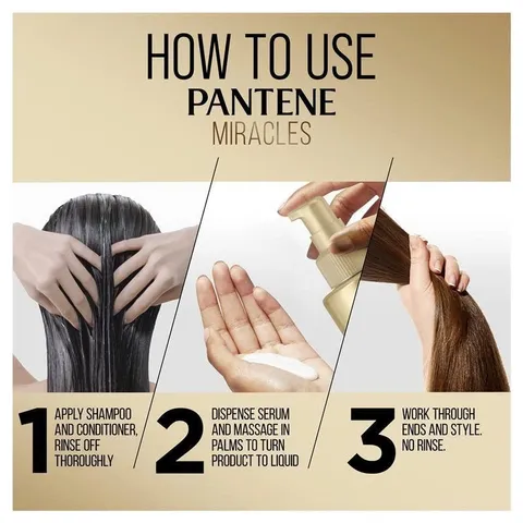 Serum dưỡng ẩm tóc dạng sữa nước Pantene Miracles Hyaluron Hydration Lock Milk to Water 140ml