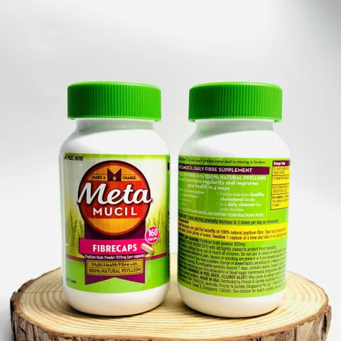 {Bổ sung chất xơ từ vỏ hạt mã đề}_Metamucil Fibrecaps hộp 160 viên chính hãng Úc