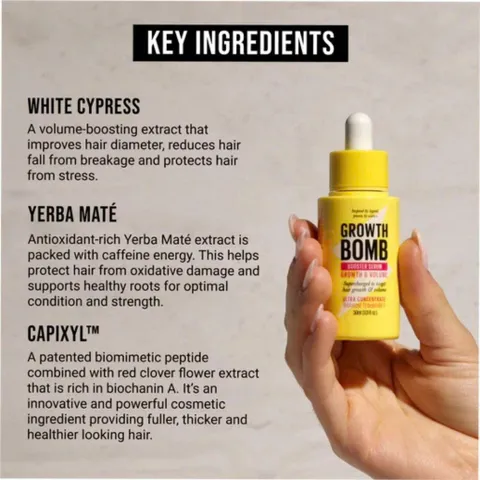 Serum tăng cường mọc tóc và giảm rụng tóc_Growth Bomb Booster Serum strengthg Volume 30ml