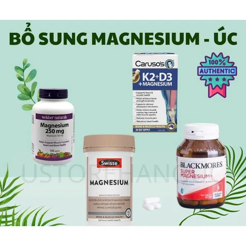 bổ sung magie - MAGNESIUM của Úc