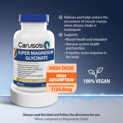 Viên uống CARUSO’S bổ sung Magnesium và Vitamin K2 +D3