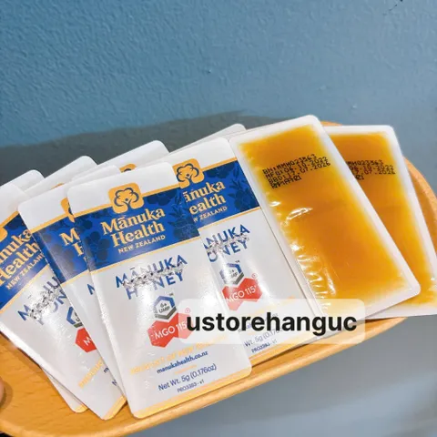 Mật Ong Manuka dạng tép/túi/gói tiện lợi, dễ mang theo - Honey On-The-Go MGO 115+ (UMF 6+) 12 Gói
