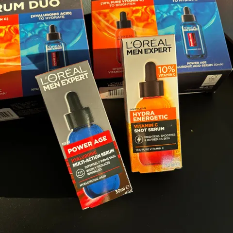 Serum cho nam, dưỡng da trắng sáng, chống lão hóa - L’Oreal Men Expert Serum Duo