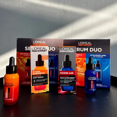 Serum cho nam, dưỡng da trắng sáng, chống lão hóa - L’Oreal Men Expert Serum Duo
