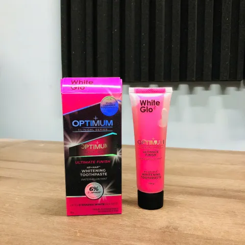 🦷Kem đánh răng làm trắng răng, giảm vết ố, White Glo Optimum whitening toothpaste