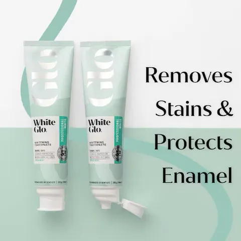 Kem đánh răng làm trắng White Glo 205g, loại bỏ vết ố vàng | thành phần than hoạt tính