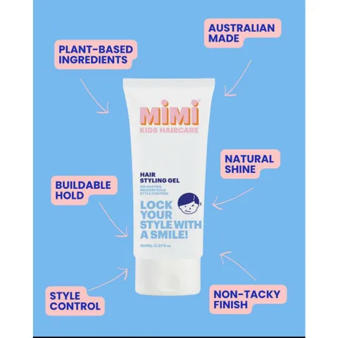 Gel Tao Kiểu Tóc Dành Cho Trẻ Em giữ nếp cả ngày mà không gây khô cứng - MiMi Kids Haircare HAIR GEL 150ML