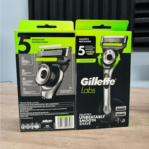 Dao cạo râu Gillette Labs 5 lưỡi kèm thanh tẩy tế bào chết dành cho nam
