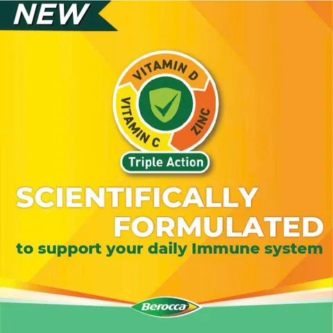 Viên sủi bọt ba tác động hỗ trợ miễn dịch Berocca Immune Daily Defence