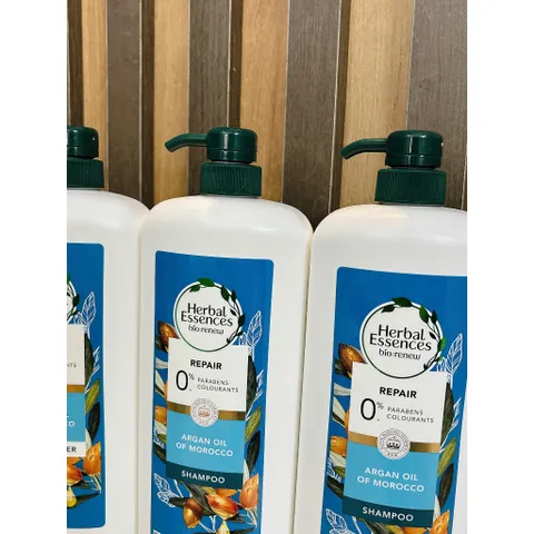 Bộ Dầu Gội Và Dầu Xã Phục Hồi Tinh Chất Thảo Mộc dầu Argan Herbal Essences Bio Renew 1.2L