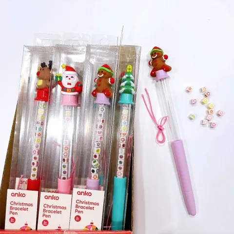 DIY bút vòng tay giáng sinh/Noel - Anko christmas bracelet pen 3+