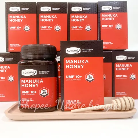 Mật ong Manuka Comvita (tặng kèm que lấy mật ong) - duy trì sức khỏe, tăng sức đề kháng [Comvita 10+ 500g]