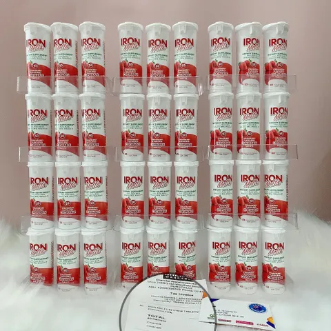 Viên ngậm bổ sung sắt Iron Melts Chewable 50 viên - vị dâu