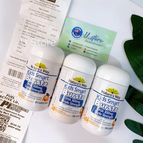 Bổ sung DHA cho bé từ 1 tuổi - Natures Way Kids Smart DHA 300mg